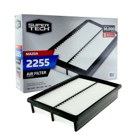 SuperTech 2255 Engine Air Filter, Replacement Filter for Mazda