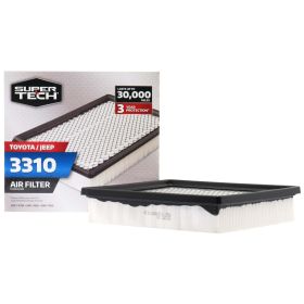 SuperTech Engine Air Filter 3310 Replacement Filter for Dodge, Jeep, Lexus and Toyota