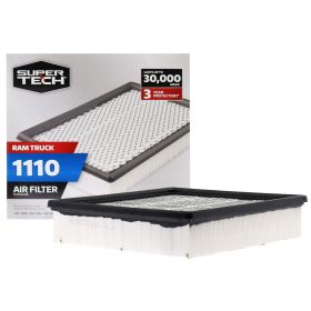 SuperTech 1110 Engine Air Filter, Replacement Filter for Dodge Truck