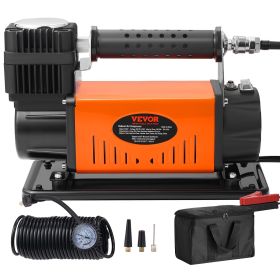 VEVOR 6CFM Tire Inflator with Pressure Gauge, 12V Heavy Duty Air Compressor 150PSI Portable Tire Inflator for Car, SUV, RV, Truck (up to 35 Inch Tires