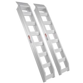 VEVOR Aluminum Ramps, 8810 lbs, Heavy-duty Ramps with Top Hook Attaching End, Universal Loading Ramp for Motorcycle, Tractor, ATV/UTV, Trucks, Lawn Mo