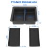Center Console Organizer Tray Fit For 2021 2022 2023 Tesla Model 3 Model Y Armrest Drawer Storage Box with 2Pcs Silicone Pads