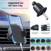 Car Phone Holder Mount [Military-Grade Suction & Stable Hook] Phone Mount for Car Windshield Dashboard Air Vent Universal Hands-Free Automobile Mounts