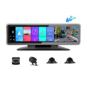 Intelligent 4G360 Panoramic Positioning Tracking Management 24V Remote Monitoring Driving Recorder (Option: 12inch360 4road-AU)