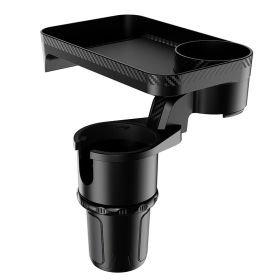 Car-mounted 360-degree Rotating Dinner Tray Holder (Option: Black-Large)