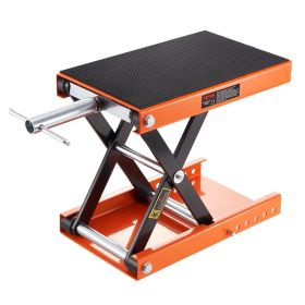VEVOR Hydraulic Motorcycle Lift Jack, 1500 LBS Capacity ATV Scissor Lift Jack, Portable Motorcycle Lift Table with 4 Wheels, Hydraulic Foot-Operated H (Load Capacity: 1100 lbs)