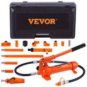 VEVOR 4 Ton/8800 LBS Porta Power, Portable Hydraulic Ram with 3.9 ft/1.2 m Oil Hose, Auto Body Frame Repair Kit with Storage Case for Car Repair, Truc (Load Capacity: 4 T)