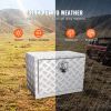 VEVOR Underbody Truck Box, 48"√ó17"√ó18" Pickup Storage Box, Heavy Duty Aluminum Diamond Plate Tool Box with Lock and Keys, Waterproof Trailer Storage