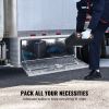 VEVOR Underbody Truck Box, 48"√ó17"√ó18" Pickup Storage Box, Heavy Duty Aluminum Diamond Plate Tool Box with Lock and Keys, Waterproof Trailer Storage