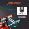 VEVOR Hydraulic Motorcycle Lift Jack, 1500 LBS Capacity ATV Scissor Lift Jack, Portable Motorcycle Lift Table with 4 Wheels, Hydraulic Foot-Operated H