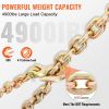 VEVOR Transport Binder Chain, 7100lbs Working Load Limit, 3/8''x20' G80 Tow Chain Tie Down with Grab Hooks, DOT Certified, Galvanized Coating Manganes