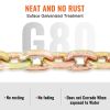 VEVOR Transport Binder Chain, 7100lbs Working Load Limit, 3/8''x20' G80 Tow Chain Tie Down with Grab Hooks, DOT Certified, Galvanized Coating Manganes
