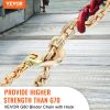 VEVOR Transport Binder Chain, 7100lbs Working Load Limit, 3/8''x20' G80 Tow Chain Tie Down with Grab Hooks, DOT Certified, Galvanized Coating Manganes