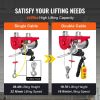 VEVOR Electric Hoist, 440 lbs Lifting Capacity, 480W 110V Electric Steel Wire Winch with 14ft Wired Remote Control, 40ft Single Cable Lifting Height &